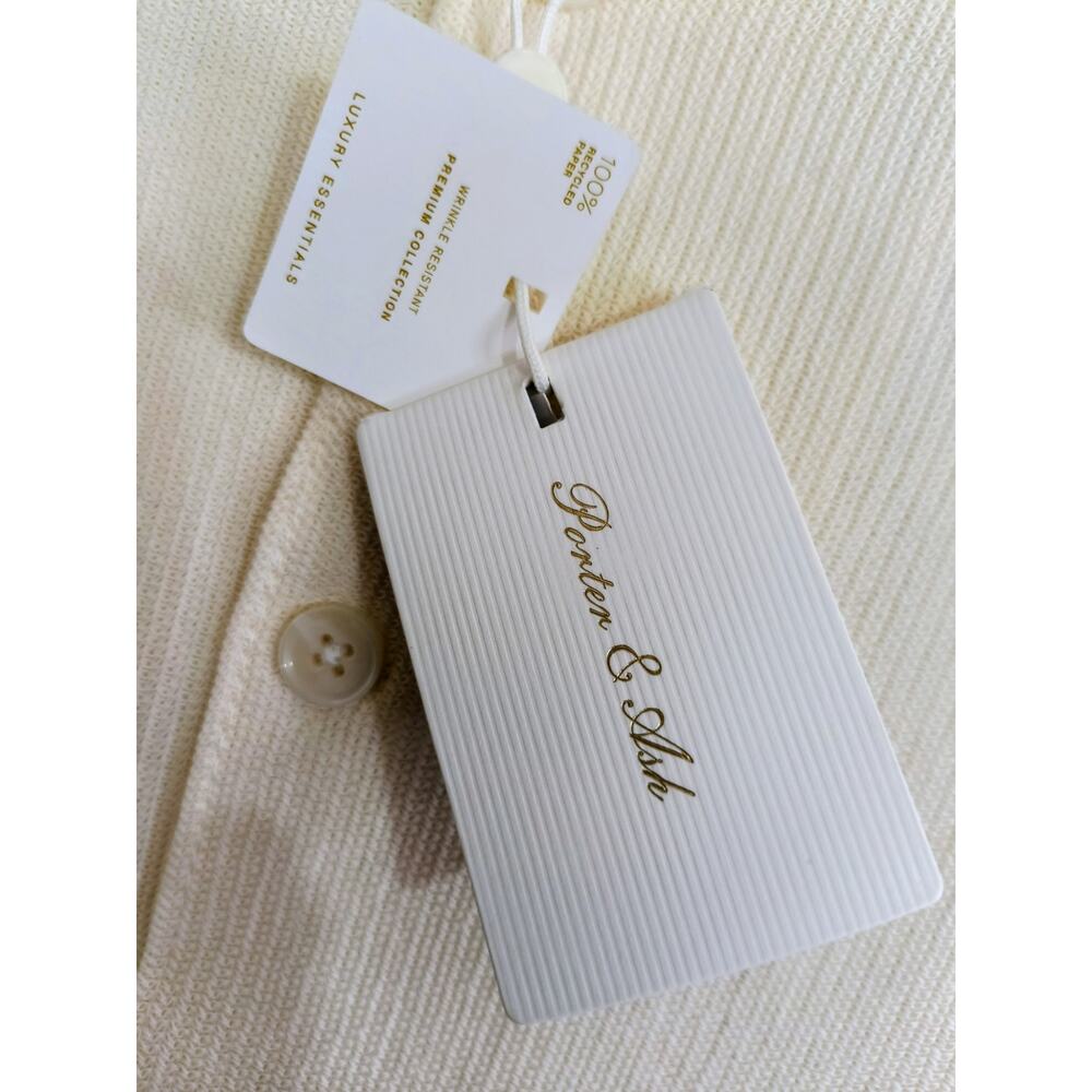 Porter and Ash Men's Cream Colored Button Down Shirt NWT Size M - Picture 3 of 13